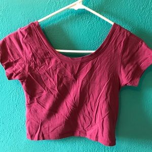 Magenta Wet Seal Crop Top